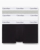 Calvin Klein Trunk 3PK Modern Cotton - Erkek Black/ White/Grey Heather