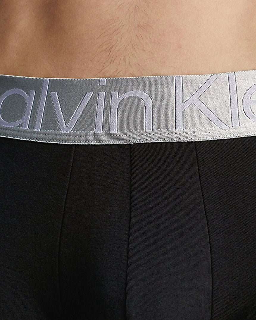 Calvin Klein Trunk 3PK Steel Cotton - Erkek