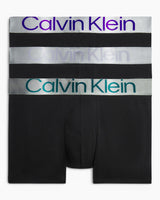 Calvin Klein Trunk 3PK Steel Cotton - Erkek B-Spct Blu/ Dapple Gry/ Atlc Dp Lg