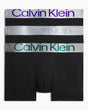 Calvin Klein Trunk 3PK Steel Cotton - Erkek B-Spct Blu/ Dapple Gry/ Atlc Dp Lg