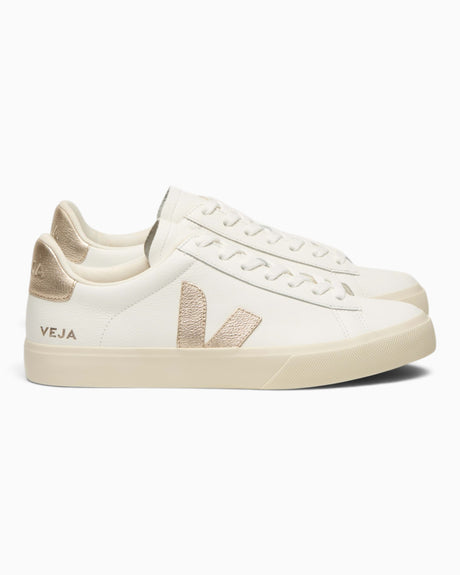VEJA Campo Chromefree Leather Kadın Sneaker Extra White/Platine