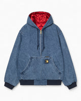 Carhartt WIP 50th Anniversary Edition OG Active Denim Çift Taraflı Erkek Ceket Blue / USA Red-Stone Bleached