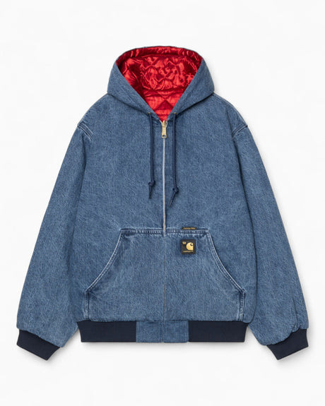 Carhartt WIP 50th Anniversary Edition OG Active Denim Çift Taraflı Erkek Ceket Blue / USA Red-Stone Bleached
