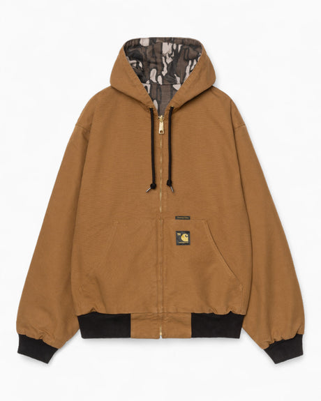 Carhartt WIP 50th Anniversary Edition OG Active Denim Çift Taraflı Erkek Ceket Hamilton Brown / Camo Trebark Rinsed