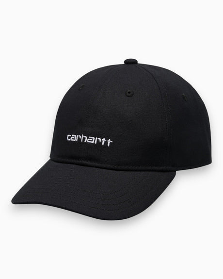 Carhartt WIP Canvas Script Cap Black/White