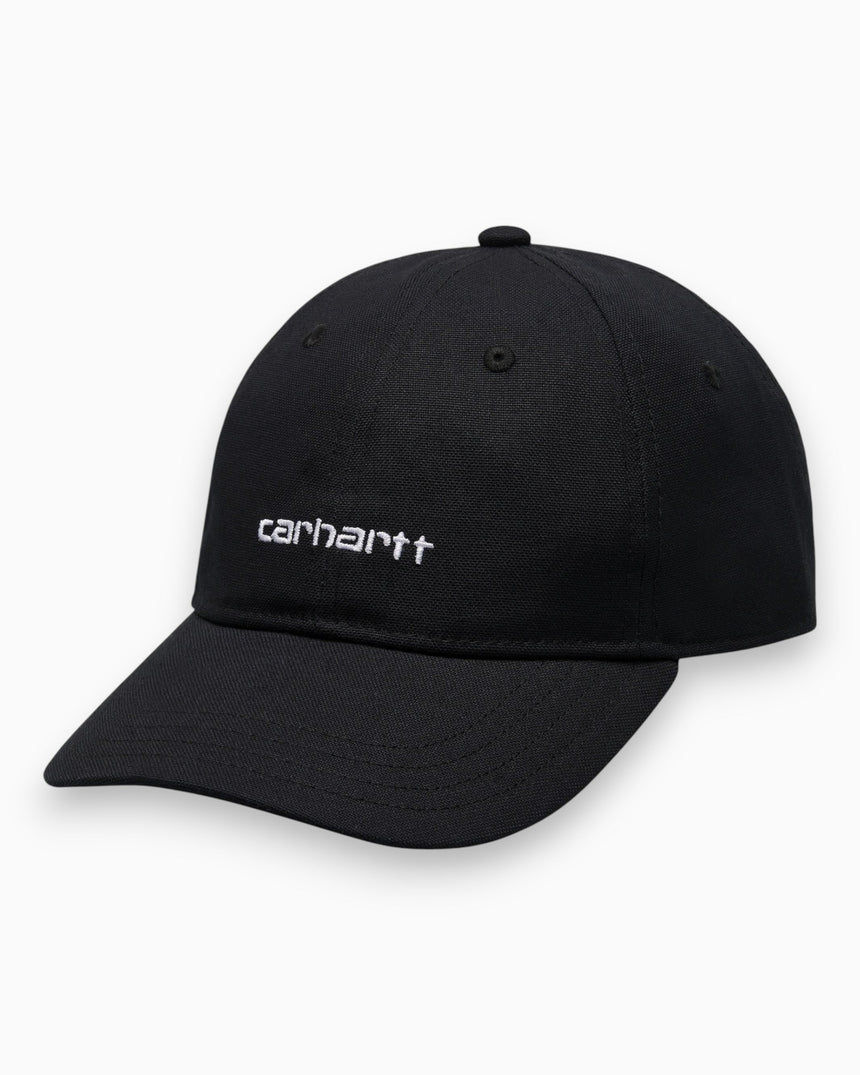Carhartt WIP Canvas Script Cap Black/White