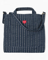 Carhartt WIP Drewe Big Tote Bag Big Heart Pinstripe Ink / Natural