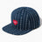 Carhartt WIP Drewe Cap Heart C Pinstripe Ink Natural Rinsed