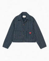Carhartt WIP Drewe Kadın Ceket Heart C Pinstripe Ink Natural Rinsed