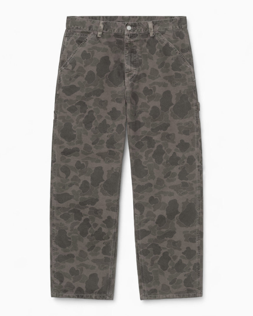 Carhartt WIP Duck Single Knee Pant - Erkek Camo Duck-Green/Porphyry-Garment Dyed