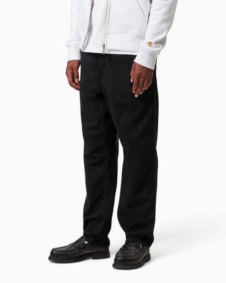 Carhartt WIP Flint Pant Erkek Pantolon Black Garment Dyed