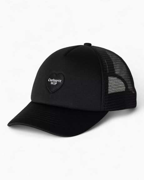 Carhartt WIP Heart Patch Trucker Cap Black