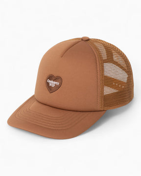 Carhartt WIP Heart Patch Trucker Cap Hamilton Brown