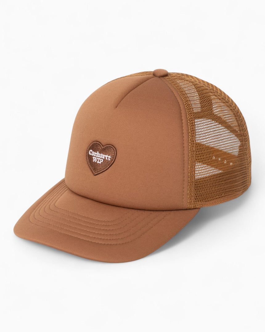 Carhartt WIP Heart Patch Trucker Cap Hamilton Brown