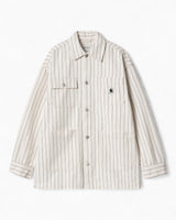 Carhartt WIP Hendry Coat Kadın Ceket Seaton Stripe Wax/Dark Navy Rinsed