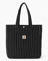 Carhartt WIP Hendry Tote Bag Seaton Stripe Black Wax