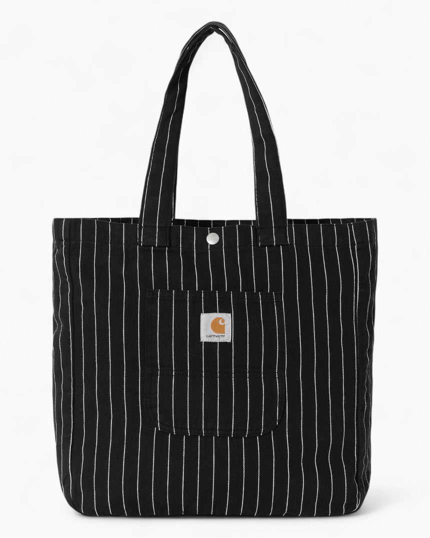 Carhartt WIP Hendry Tote Bag Seaton Stripe Black Wax