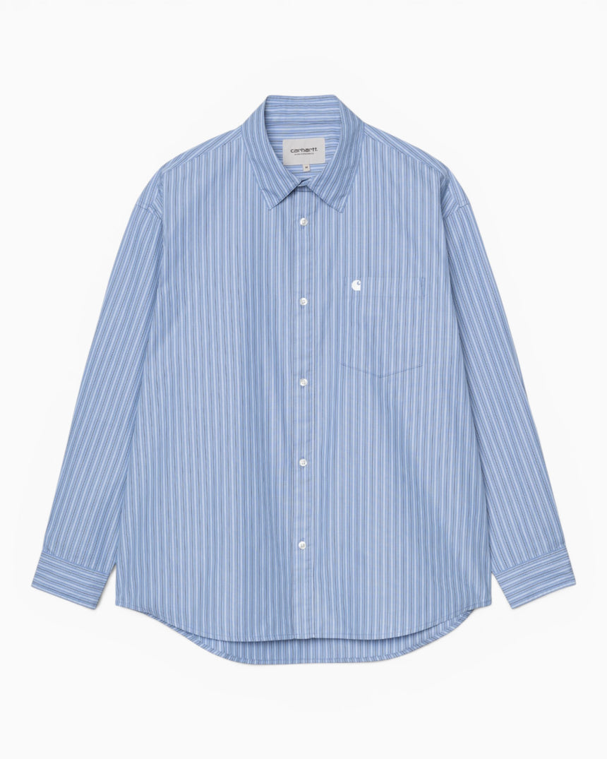 Carhartt WIP Keene Erkek Gömlek Keene Stripe/Curacao