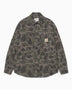 Carhartt WIP L/S Duck Erkek Gömlek Camo Duck-Green/Porphyry-Garment Dyed