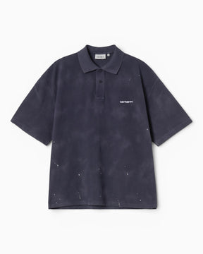 Carhartt WIP Painter Polo Erkek T-Shirt Dark Navy/Destroy Wash/Splatter