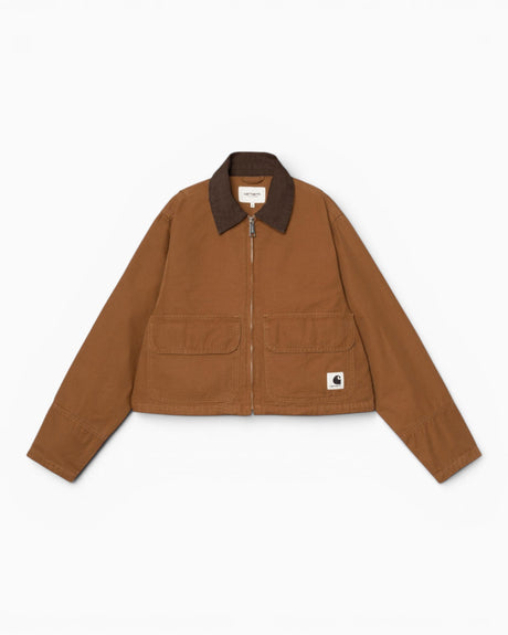 Carhartt WIP Prescott Kadın Ceket Hamilton Brown/Tobacco Garment Dyed