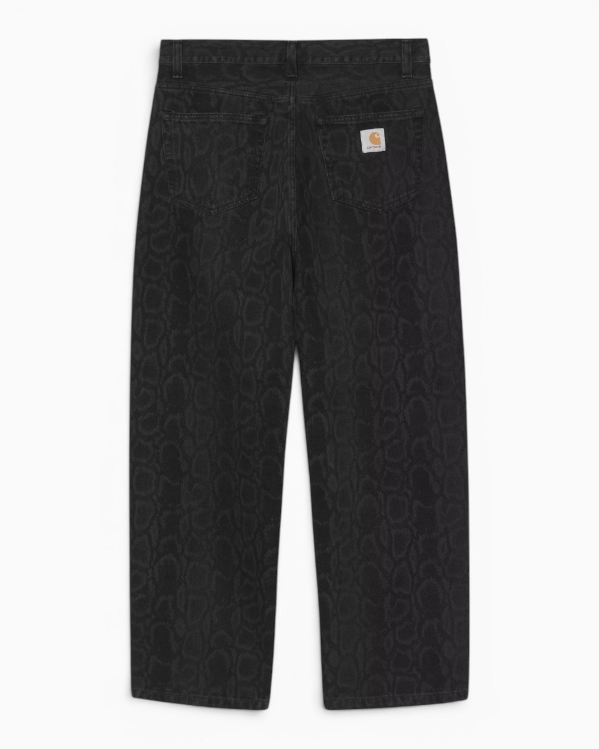 Carhartt WIP LANDON PANT Snake 32 黒 ワイド Carhartt WIP Snake Landon Erkek Pantolon - vitruta