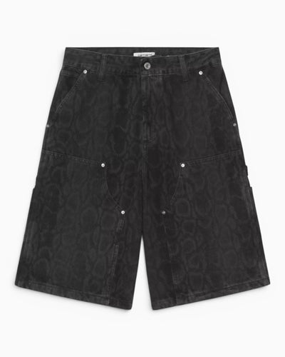 Carhartt WIP Snake Nixon Double Knee Kadın Şort Snake Camo/Black/Heavy Stone Wash