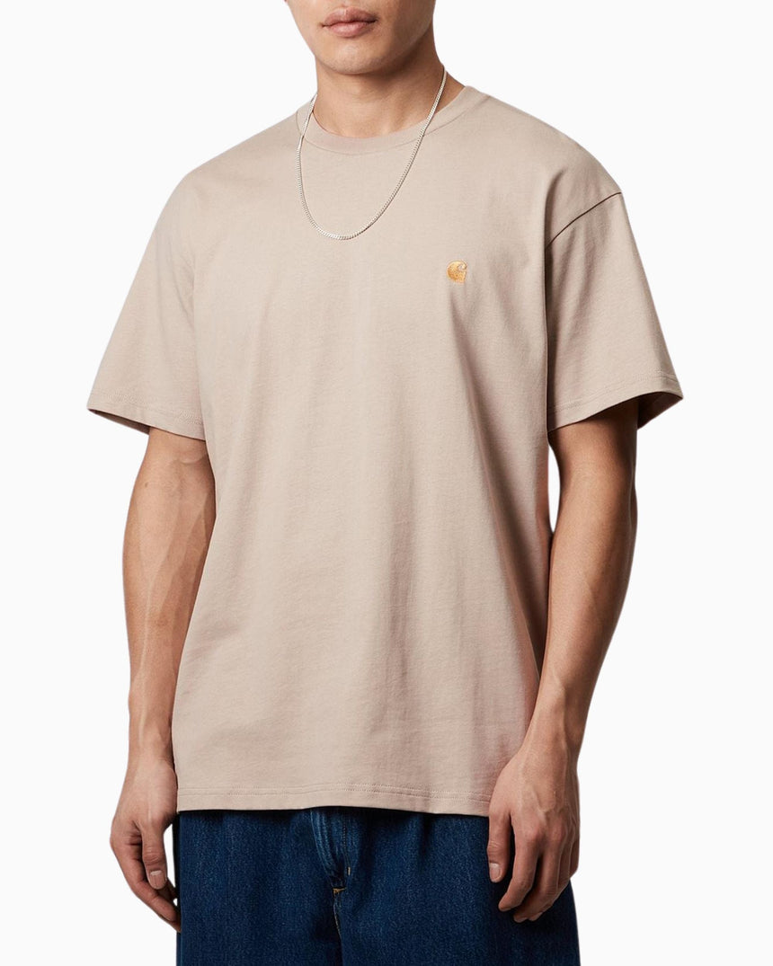 Carhartt WIP S/S Chase Erkek T-Shirt Dusky Beige/Gold