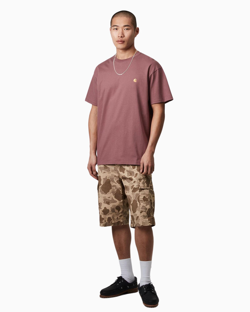 Carhartt WIP S/S Chase Erkek T-Shirt Dusky Pink/Gold