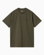 Carhartt WIP S/S Script Embroidery Erkek T-Shirt Cypress/Black