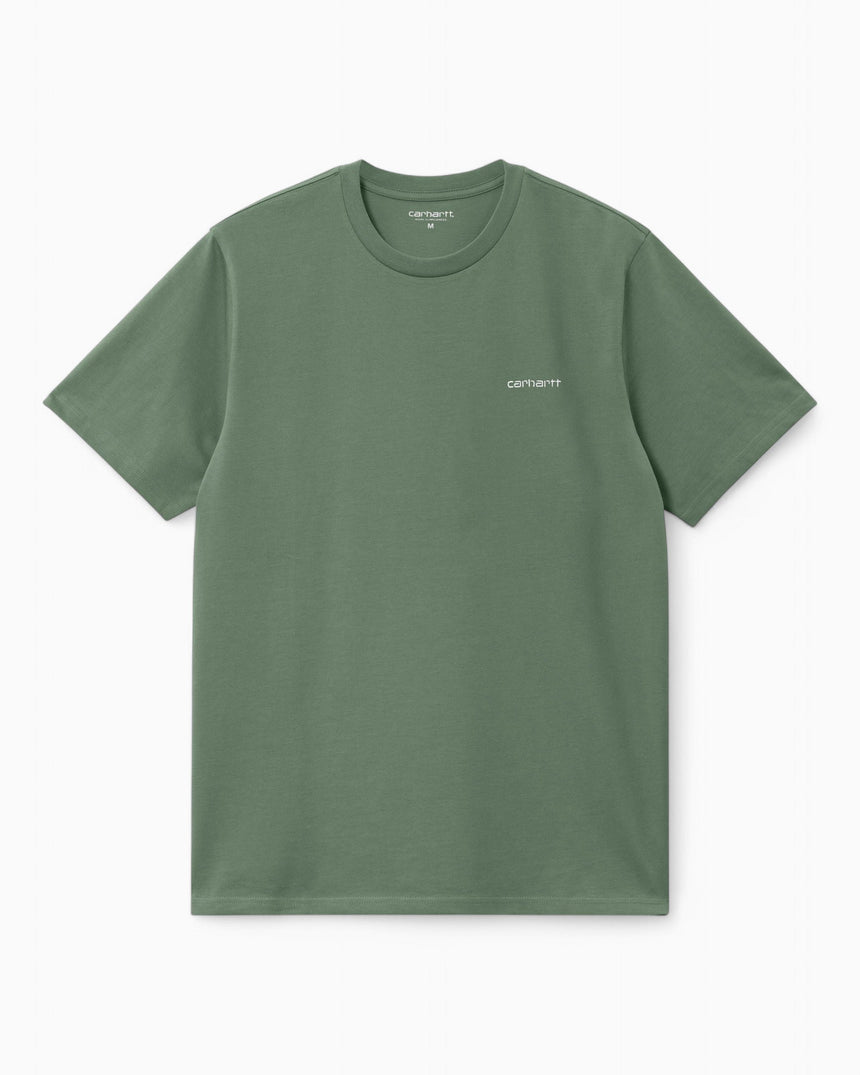Carhartt WIP S/S Script Embroidery Erkek T-Shirt Park/White