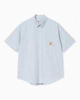 Carhartt WIP S/S Toland Erkek Gömlek Toland Stripe/Blue Fog