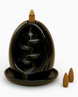 Chappal Seramik Geri Akış Tütsülük Siyah