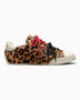 Converse Chuck Taylor Lo Leopard Pony Hair Kadın Sneaker Black/Egret/Red