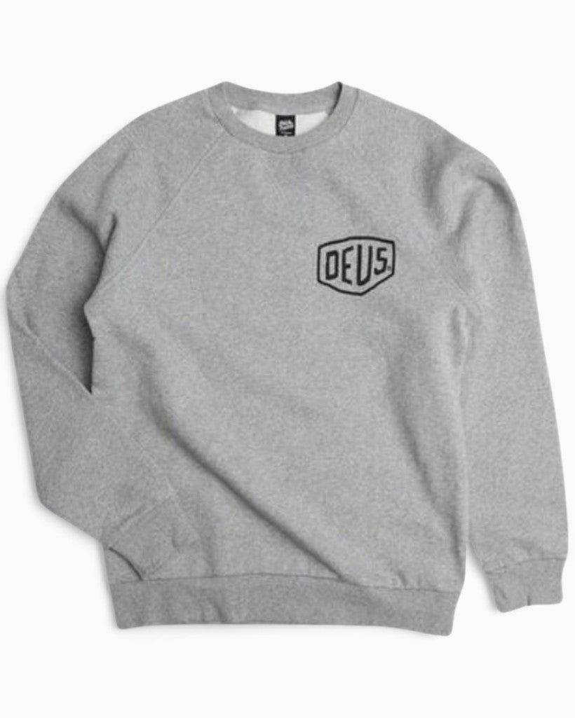 Deus Ex Machina Venice Address Crew Sweatshirt Grey Marle
