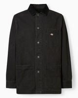 Dickies Duck Canvas Unlined Chore Erkek Gömlek Ceket Stone Washed Black