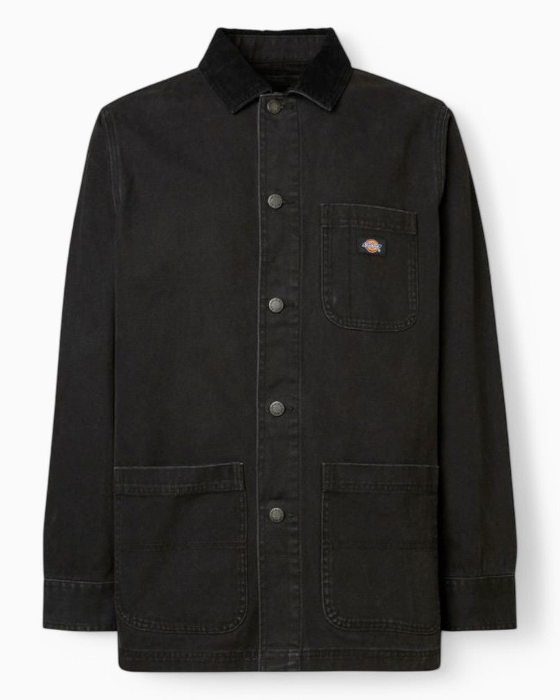 Dickies Duck Canvas Unlined Chore Erkek Gömlek Ceket Stone Washed Black