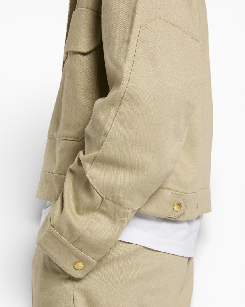 Hemp Twill Trucker Erkek Ceket