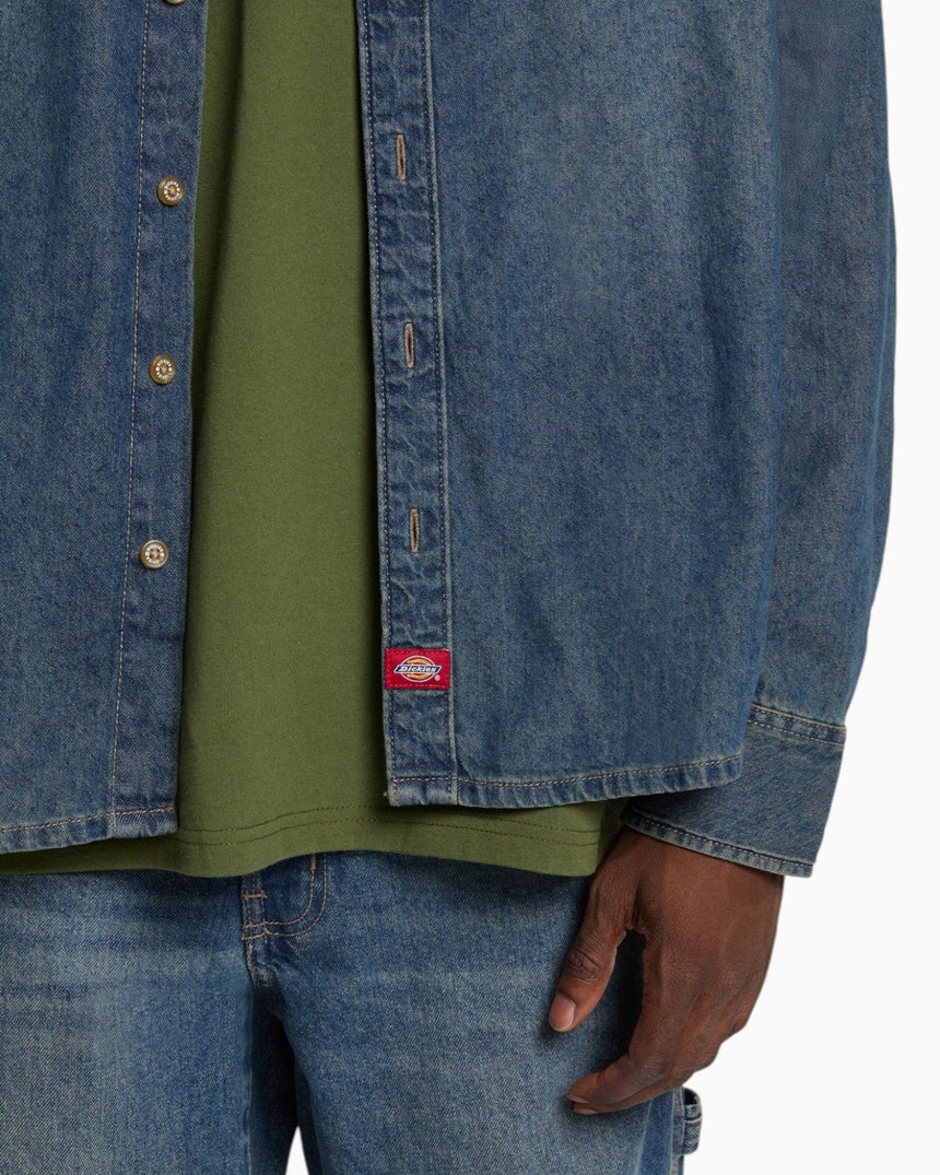 Dickies Lightweight Denim LS Erkek Gömlek