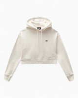 Dickies Oakport Kadın Cropped Hoodie Ecru