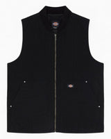 Dickies Quilted Canvas Erkek Yelek Black