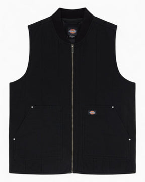 Dickies Quilted Canvas Erkek Yelek Black