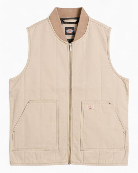 Dickies Quilted Canvas Erkek Yelek Desert Sand