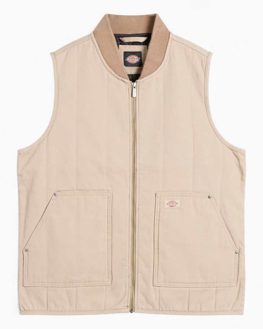 Dickies Quilted Canvas Erkek Yelek Desert Sand