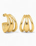 Dieci Dita Pulsar Earrings Gold