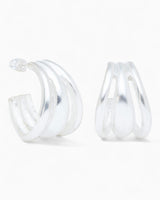 Dieci Dita Pulsar Earrings Silver