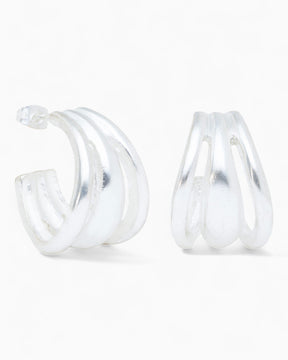 Dieci Dita Pulsar Earrings Silver