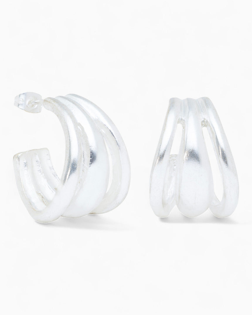 Dieci Dita Pulsar Earrings Silver