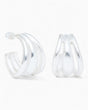 Dieci Dita Pulsar Earrings Silver