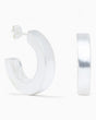 Dieci Dita Void Earrings Silver